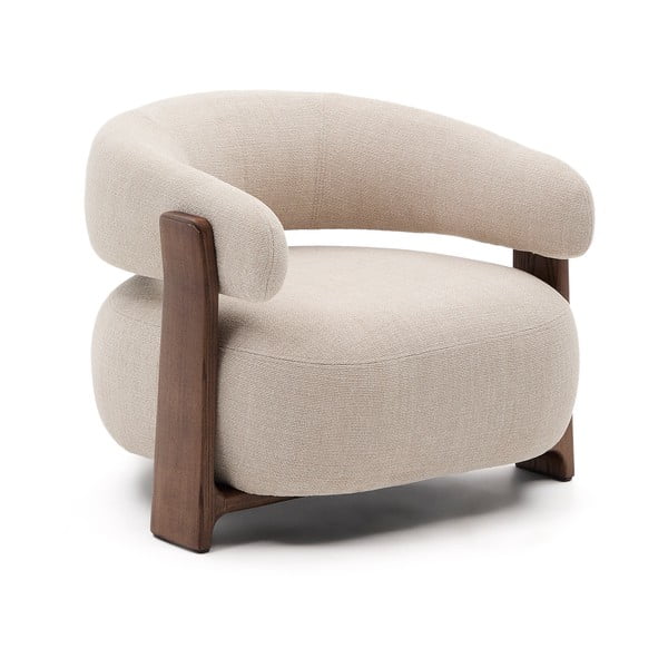 Béžové žinylkové křeslo Granite – Kave Home