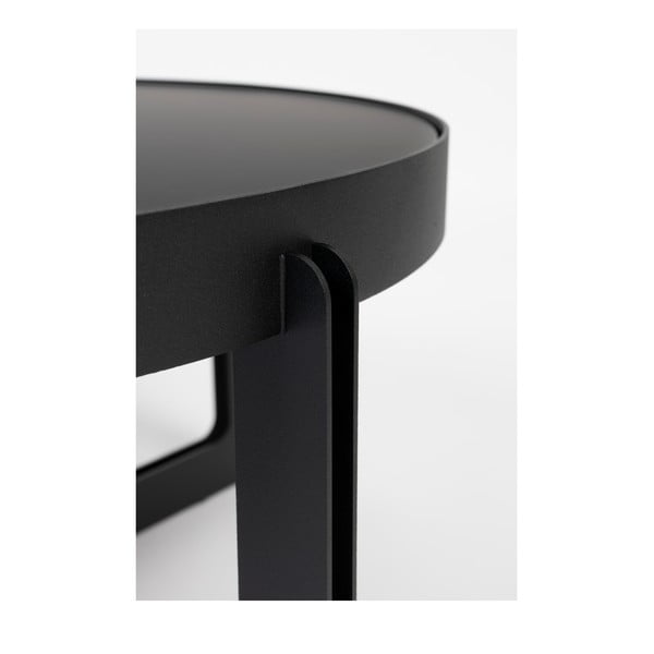 Černý kulatý konferenční stolek Centre – Zuiver-image-1