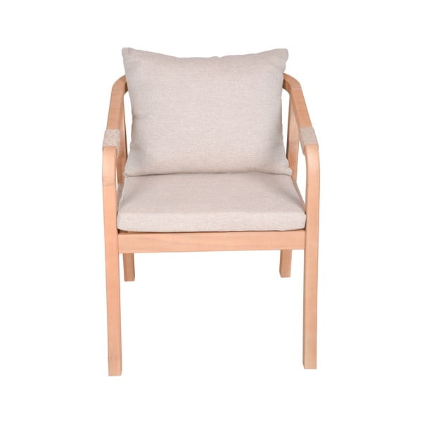 Dřevěné zahradní židle v sadě 2 ks v přírodní barvě Bogota – Garden Pleasure-image-1