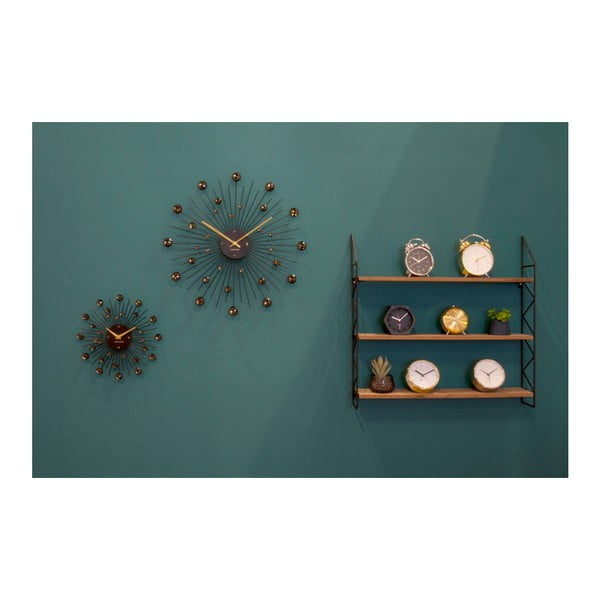 Hodiny v černé barvě Karlsson Sunburst, ø 50 cm-image-2