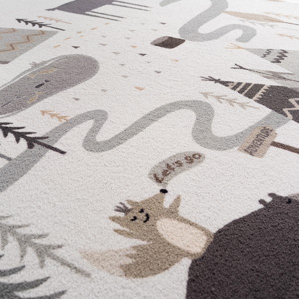 Krémový pratelný dětský koberec ø120 cm Coco 1135 – Ayyildiz Carpets-image-2