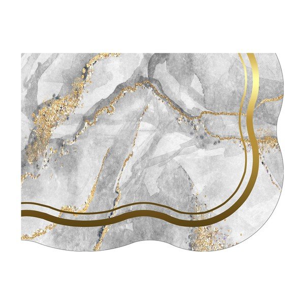 Šedé/ve zlaté barvě koupelnové předložky v sadě 2 ks 60x100 cm – Foutastic-image-4