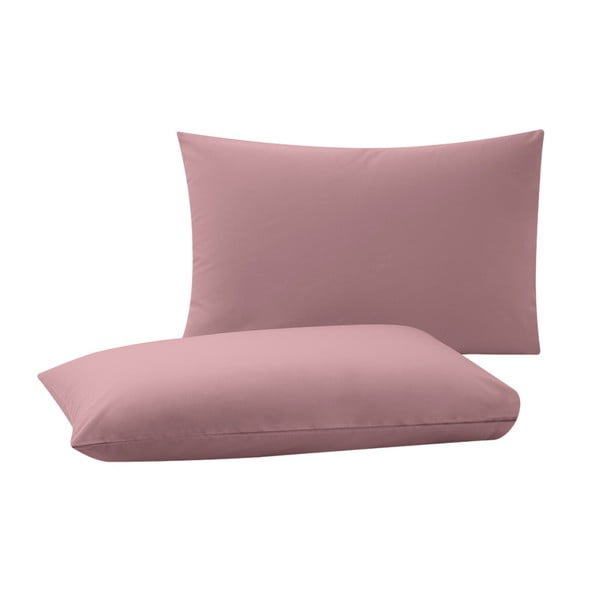 Sada 2 růžových povlaků na polštáře Bella Maison Basic, 50 x 70 cm