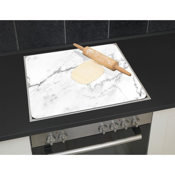 Kryt na zeď u sporáku z tvrzeného skla 50x56 cm Marble – Wenko-image-3
