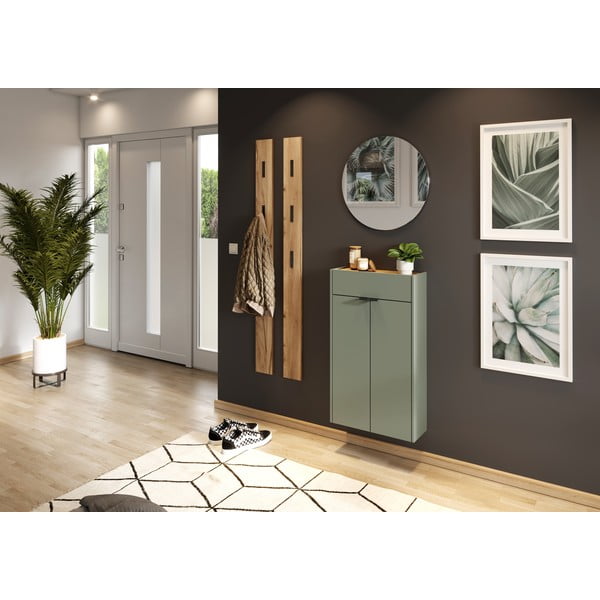 Šalvějově zelená skříňka 56x97x22 cm Ameca – Germania-image-1