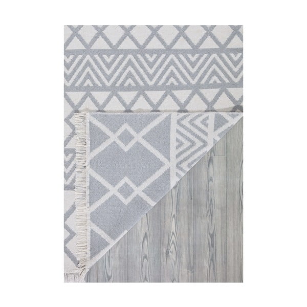 Bílo-šedý bavlněný koberec Oyo home Duo, 160 x 230 cm-image-4