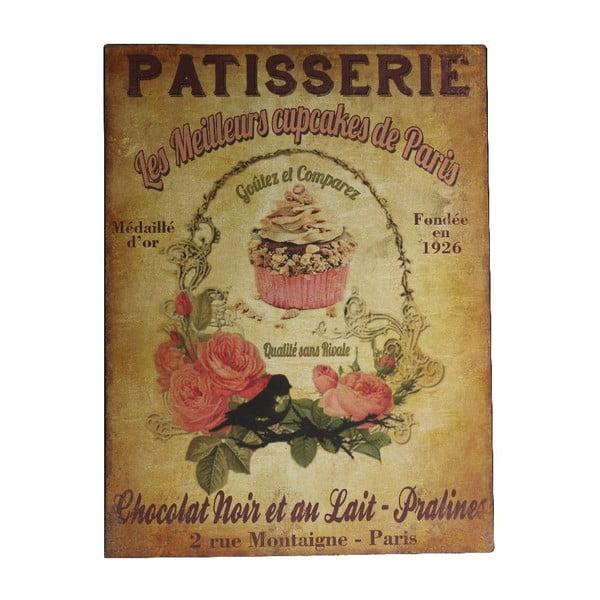 Nástěnná dekorace Patisserie Plaque