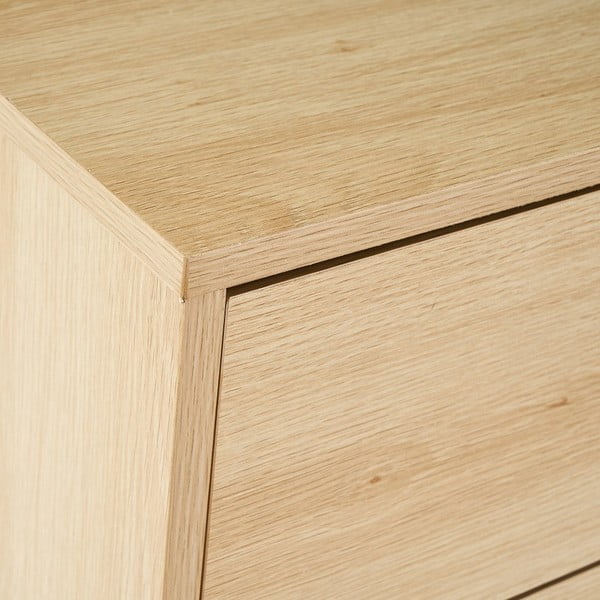 Vysoká komoda v dekoru břízy v přírodní barvě 60x97,5 cm – Casa Selección-image-4