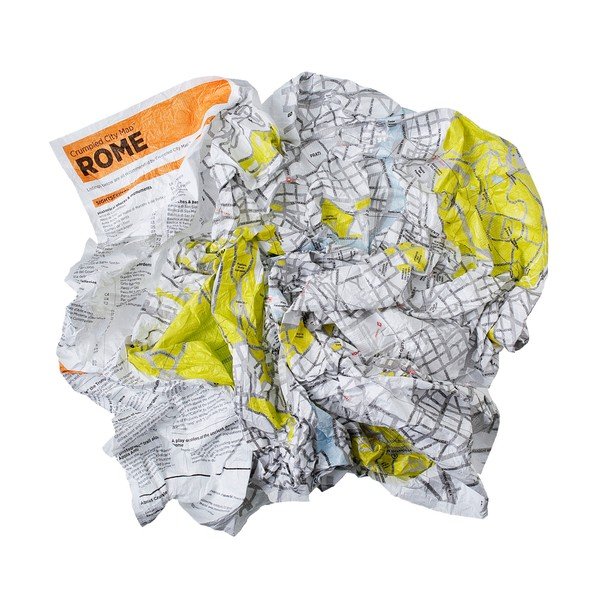 Zmačkaná cestovní mapa Palomar Řím-image-1