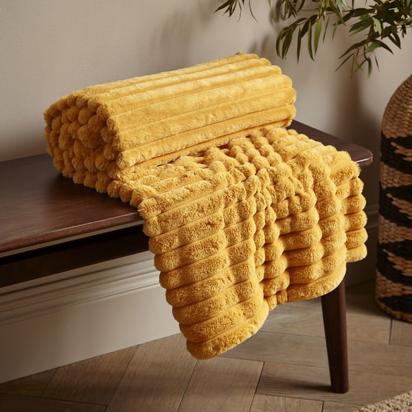 Deka z mikroplyše 130x170 cm Cosy Ribbed – Catherine Lansfield-image-1