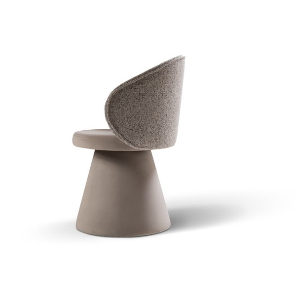 Béžové sametové křeslo Inez – Micadoni -image-3