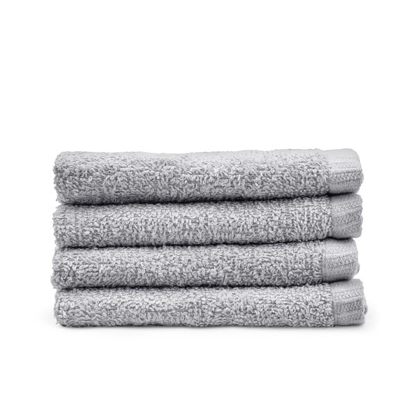 Šedé rychleschnoucí bavlněné ručníky v sadě 4 ks 30x30 cm Quick Dry – Catherine Lansfield