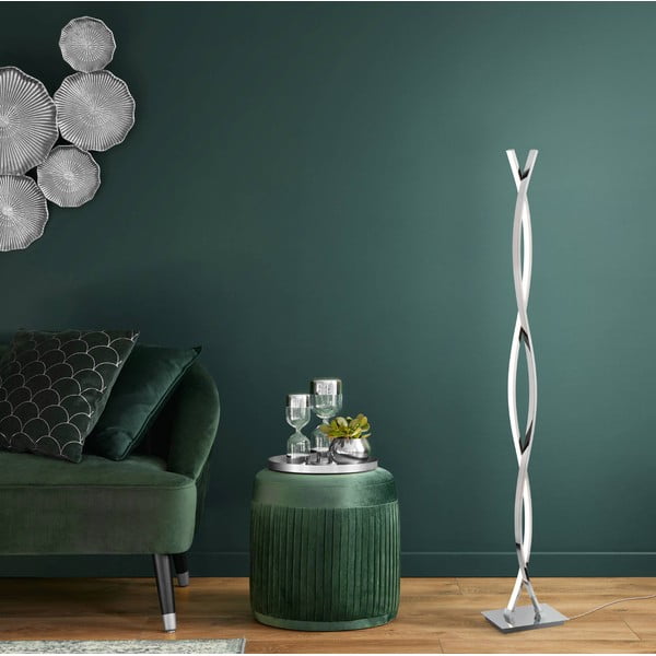 LED stojací lampa ve stříbrné barvě (výška 142 cm) LASANA 2 – EGLO-image-2