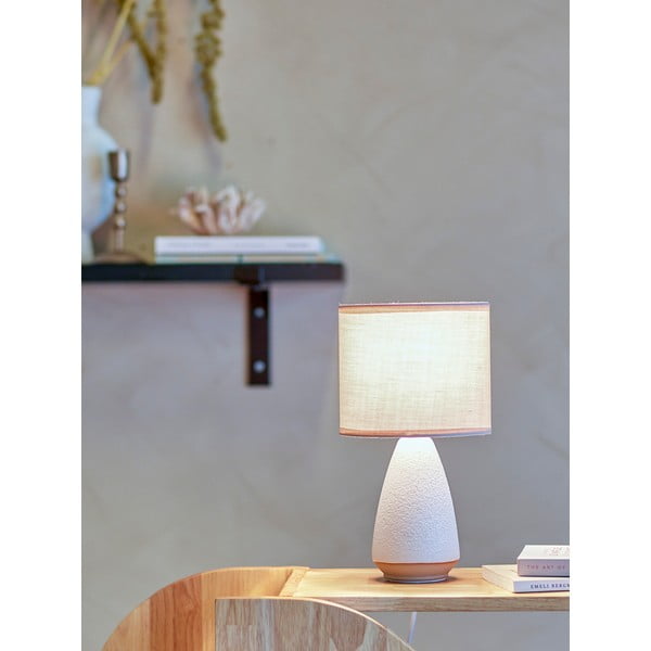Bílá/béžová stolní lampa s textilním stínidlem (výška 27,5 cm) Paprica – Bloomingville-image-2