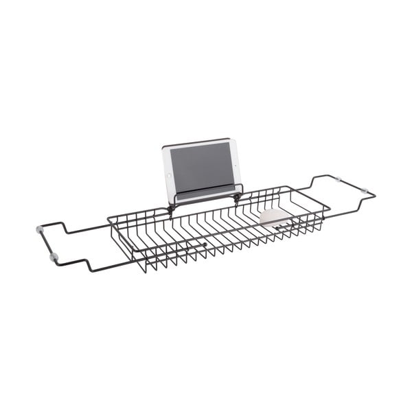 Černý kovový nastavitelný držák na vanu PT LIVING Tub, 61 - 86 cm-image-2