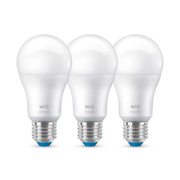 LED smart žárovky v sadě 3 ks E27, 9 W – WiZ