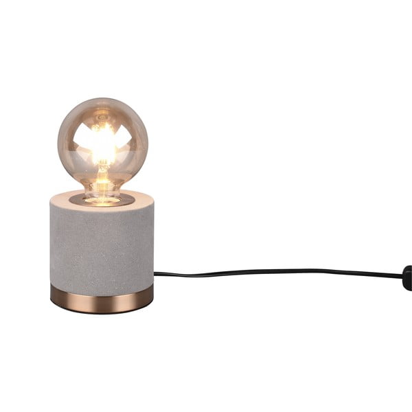 Šedá sametová stolní lampa (výška 11 cm) Judy – Trio-image-2