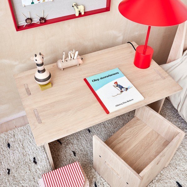 Červená kovová stolní lampa (výška 50 cm) Kasa – OYOY Living Design-image-2