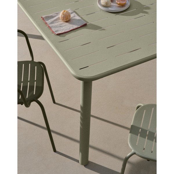 Ocelový zahradní jídelní stůl 90x180 cm Brai – Kave Home-image-3