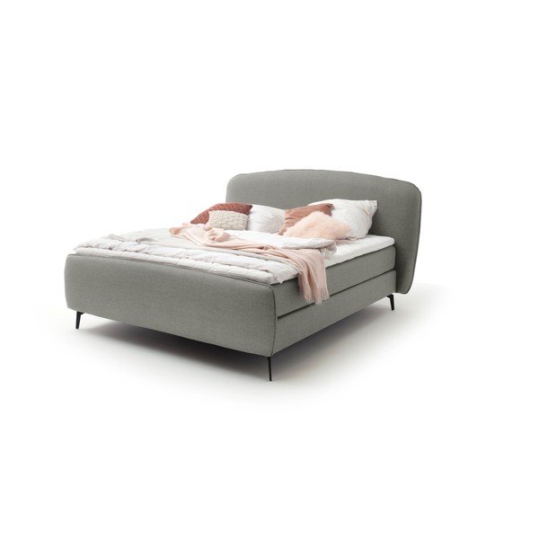 Světle šedá boxspring postel 180x200 cm Imola – Meise Möbel-image-2