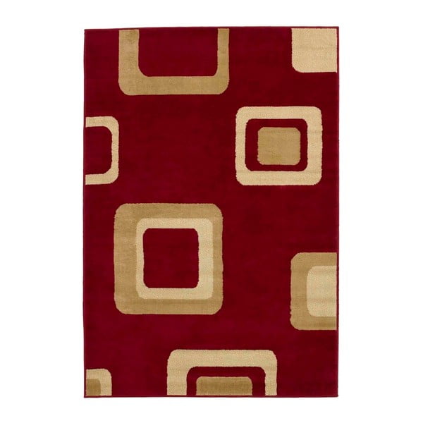 Červený koberec Think Rugs Diamond, 160 x 220 cm