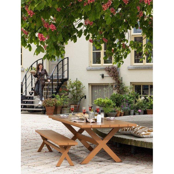 Hliníkový zahradní jídelní stůl 100x220 cm Delta – Exotan-image-1