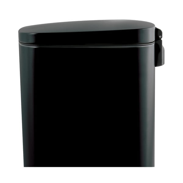 Matně černý nášlapný ocelový odpadkový koš 50 l   Akira – Spirella-image-4