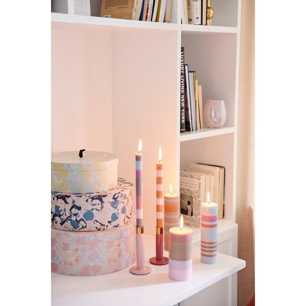 Oranžovo-šedá svíčka Bahne & CO, doba hoření 8 h-image-2