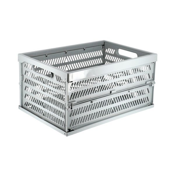 Šedá skládací přepravka Compactor Caddie