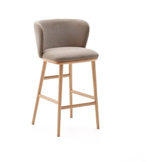 Světle hnědá barová židle (výška sedáku 65 cm) Ciselia – Kave Home