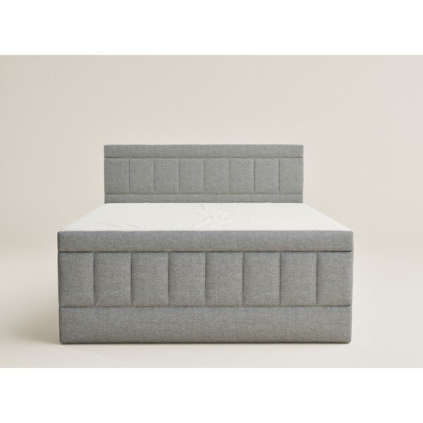 Šedá boxspring postel s úložným prostorem 180x200 cm Caya – Maison de Rêve-image-2
