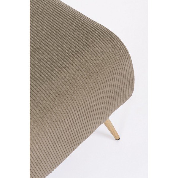 Taupe polstrovaná lavice Olga – Bizzotto-image-1