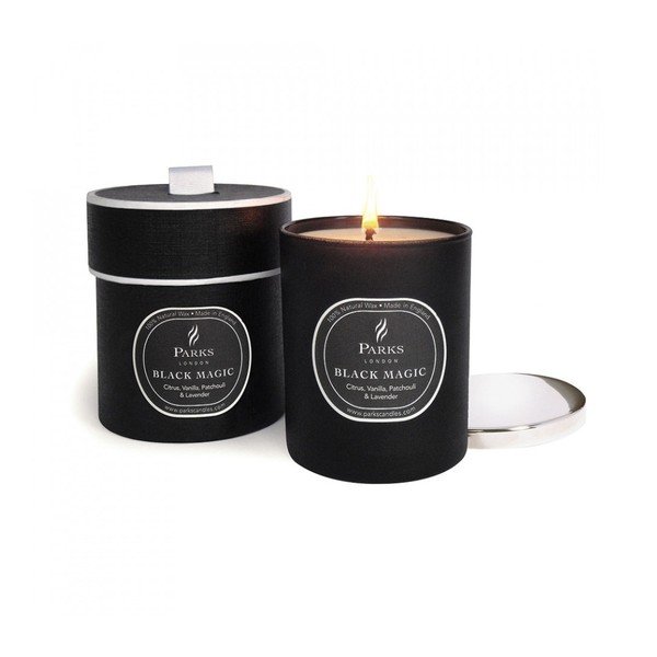 Svíčka s vůní vanilky, pačuli a levandule Parks Candles London Black Magic, 45 hodin hoření-image-1