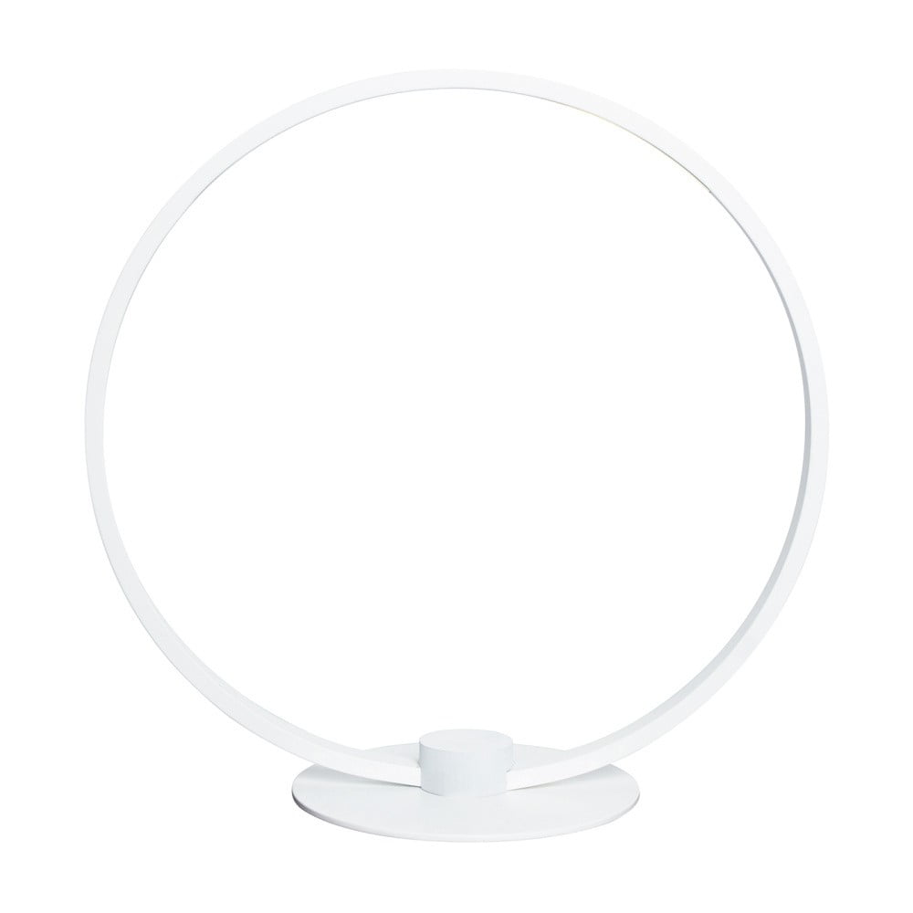 Bílá oválná stolní lampa SULION Framed