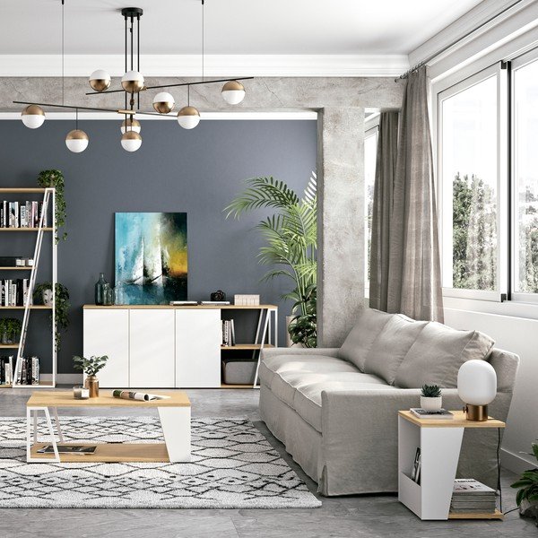 Konferenční stolek s deskou v dubovém dekoru 40x40 cm Albi - TemaHome-image-1