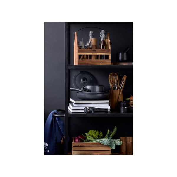 Hliníková sada rendlíků  s nepřilnavým povrchem s odnímatelnou rukojetí a pokličkou 2 ks  2,4 l – Holm-image-4