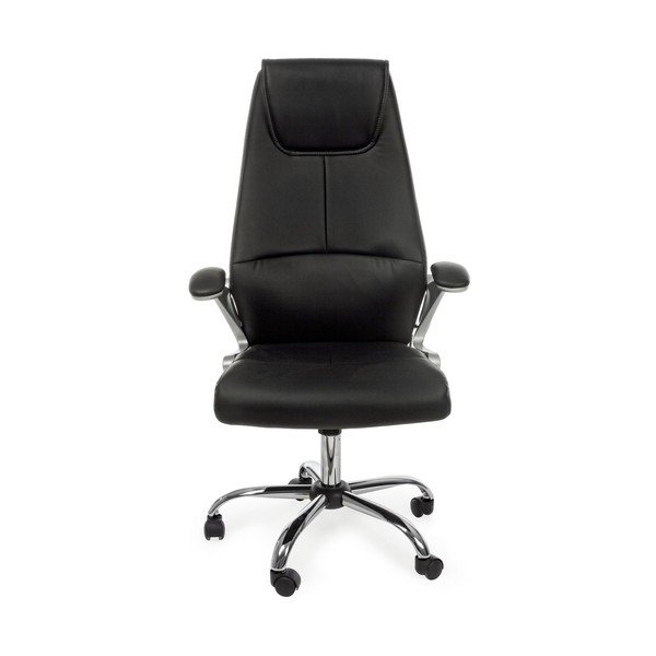 Černá kancelářská židle z imitace kůže Camberra – Bizzotto-image-2