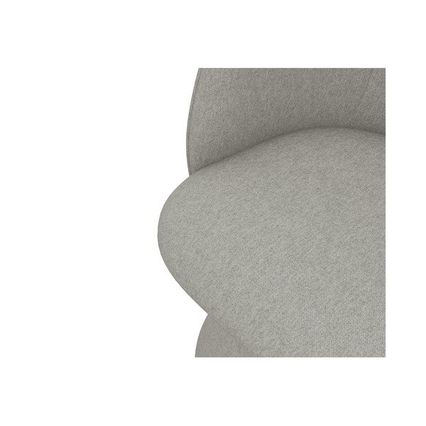 Světle šedé čalouněné jídelní křeslo Maia – Makamii-image-4