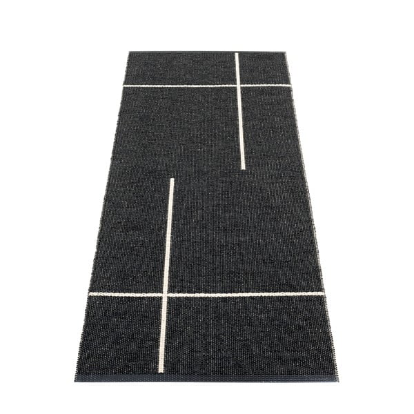 Černý vnitřní a venkovní běhoun 70x180 cm Fred Black – Pappelina
