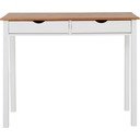 Bílo-hnědý pracovní stůl z borovicového dřeva Støraa Gava, délka 100 cm