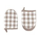 Bavlněné kuchyňské rukavice v sadě 2 ks Gingham – Tiseco Home Studio