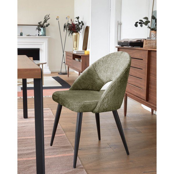 Zelené jídelní židle v sadě 4 ks Mael – Kave Home-image-1