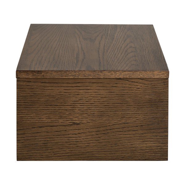 Noční stolek v dekoru dubu v tmavě přírodní barvě Monfort – Actona-image-4