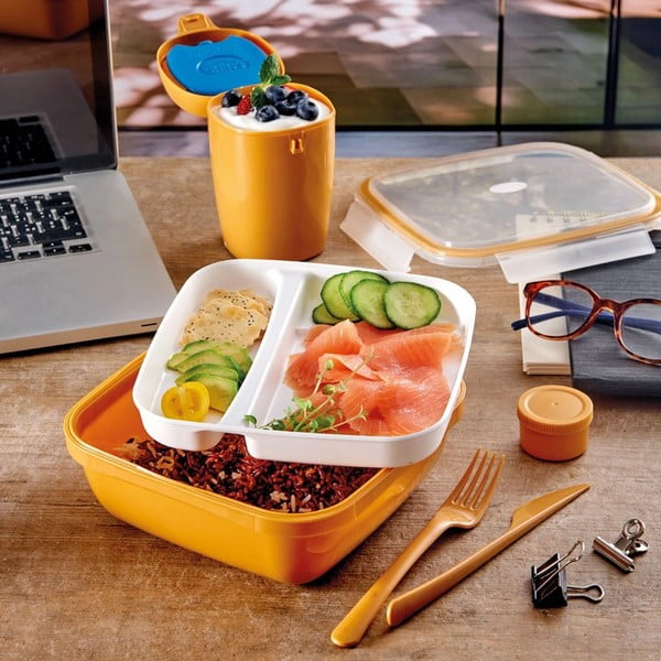 Dělený svačinový box s příborem Fresh – Snips-image-2