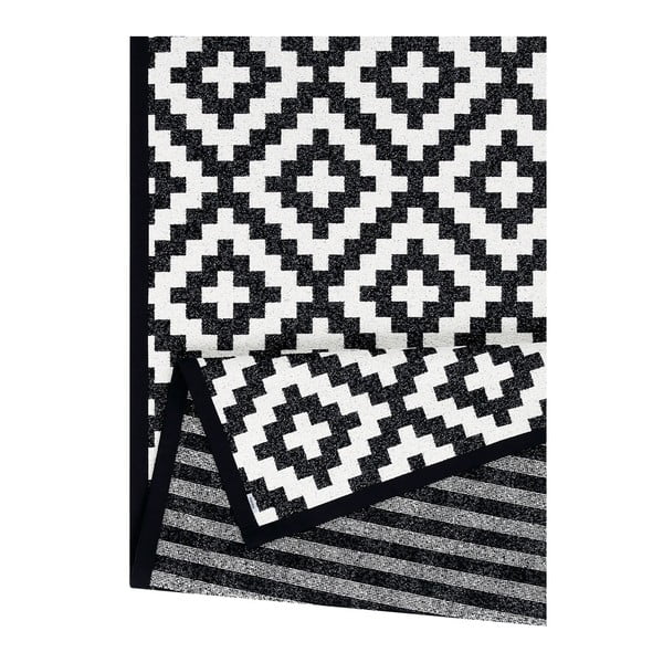 Černobílý vzorovaný oboustranný koberec Narma Viki, 160  x  230 cm-image-4