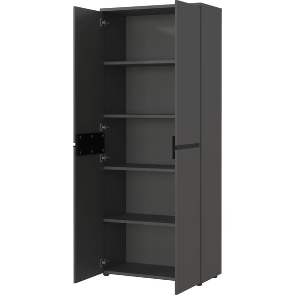 Antracitová šatní skříň 81x197 cm Bedano – Germania-image-3