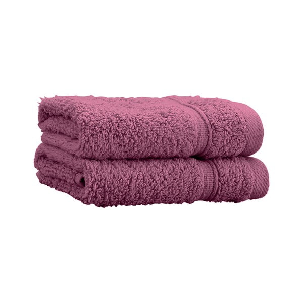 Tmavě růžové froté bavlněné ručníky v sadě 2 ks 30x30 cm Zero Twist – Catherine Lansfield