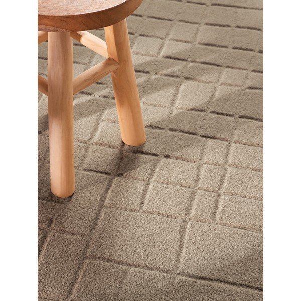 Hnědý vlněný kulatý koberec ø 200 cm Kenso – Villeroy&Boch-image-3