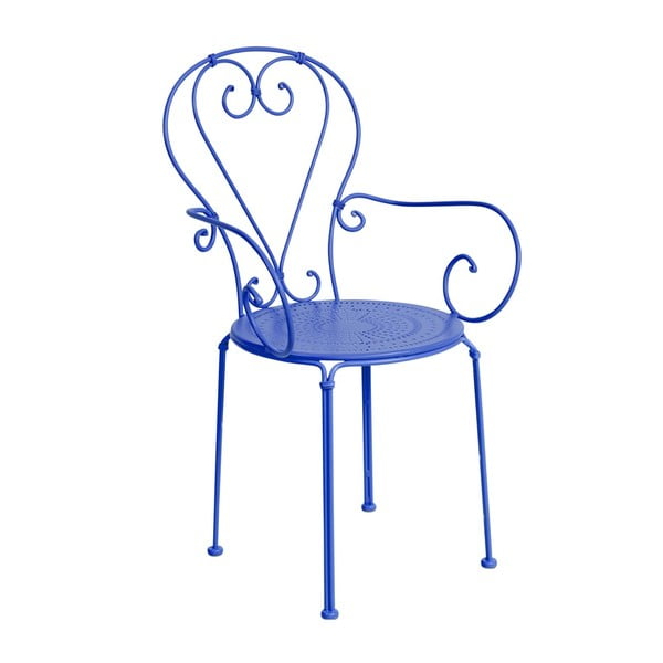Modrá židle s područkami Butlers Century