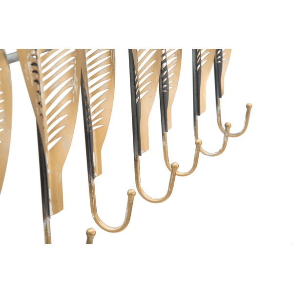 Kovový nástěnný věšák ve zlaté barvě Long Leaf – Mauro Ferretti-image-2